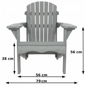 Jumbo Canadian chair 1-zits houten tuinbank grijs