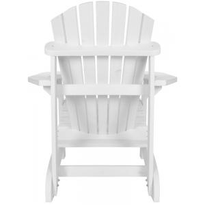 Jumbo Canadian chair 1-zits houten tuinbank wit