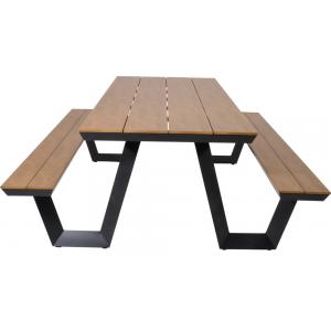 Arezzo aluminium picknicktafel rechthoekig