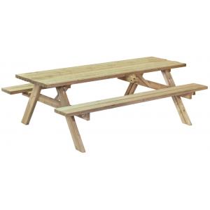 Basis houten picknicktafel