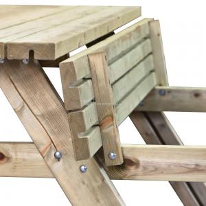 Extra houten picknicktafel