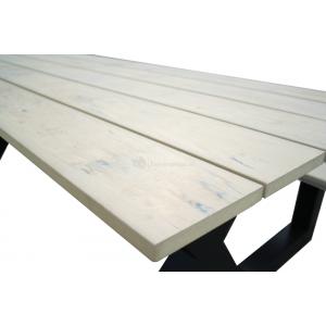 Family aluminium picknicktafel zand