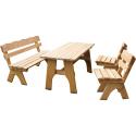 Freital 4-delig houten picknictafel 150cm